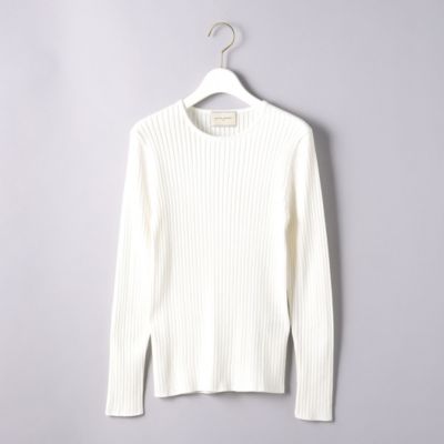 United Arrows ユナイテッドアローズ の United Arrows C Si リブ クルーネック ニット B通販 集英社happy Plus Store