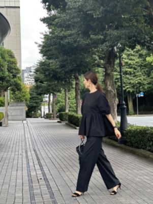 E by eclat(イーバイエクラ)の大人ペプラムブラウス通販