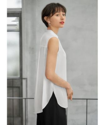 STYLE DELI(スタイルデリ)のしなやかなノースリーブ比翼シャツ