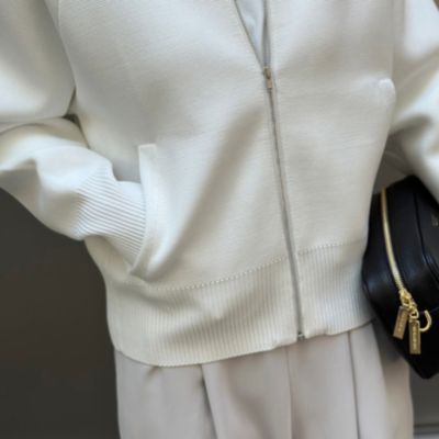 E by eclat(イーバイエクラ)のミラノリブZIPブルゾン通販