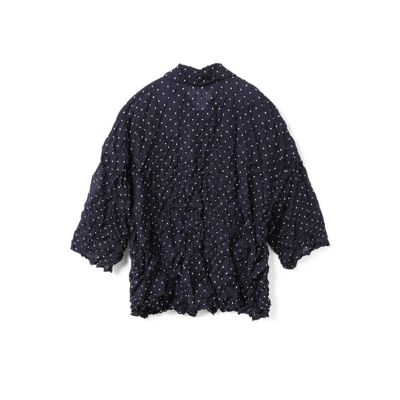mizuiro ind / ミズイロインド mizuiro ind ドットキャッチワッシャーシャツ mizuiro ind（ミズイロインド） ドット プリント キャッチ