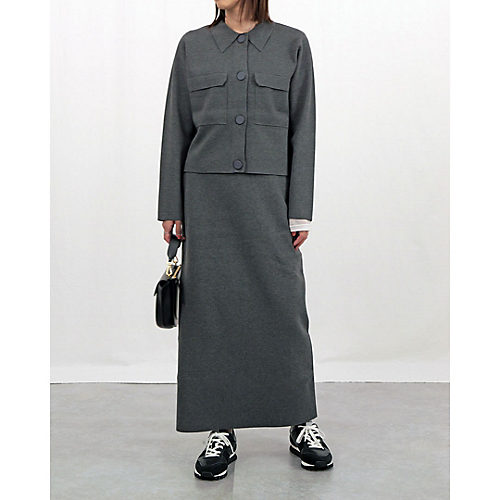 身長164cm グレー/38