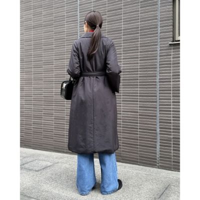 M7days(エムセブンデイズ)の中綿入りトレンチロングコート通販