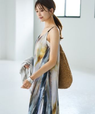 STYLE DELI(スタイルデリ)の水彩ストライプ柄カットソーキャミ