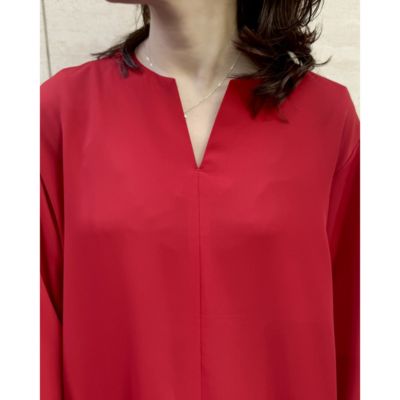 E by eclat【選べる着丈】華奢見えギャザーワンピース￥20,900