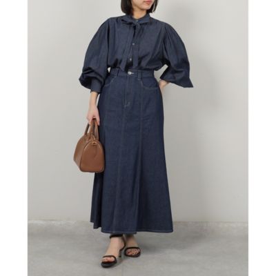 suadeo(スアデオ)のデニムボウタイブラウス通販 | 集英社HAPPY PLUS STORE