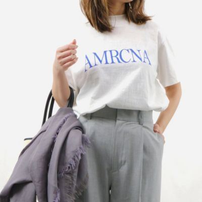 Americana(アメリカーナ)のラフィー丸胴 ロゴプリントT通販 | 集英社