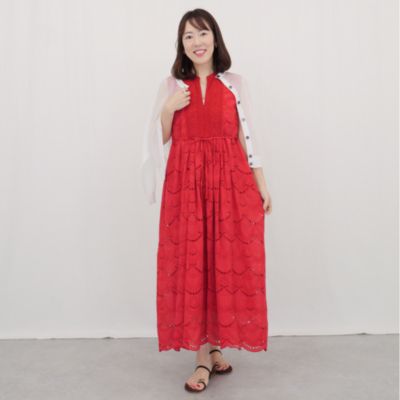 ne Quittez pas(ヌキテパ)のCOTTON VOILE DOT HEMLA NO SLEEVE DRESS