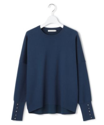 ICB(アイシービー)の【洗える】 シルキーウールダブルフェイス ニット