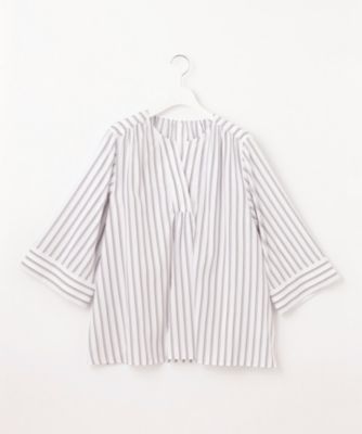 自由区(ジユウク)の【洗える】SOMELOSテンセルスキッパー ブラウス 