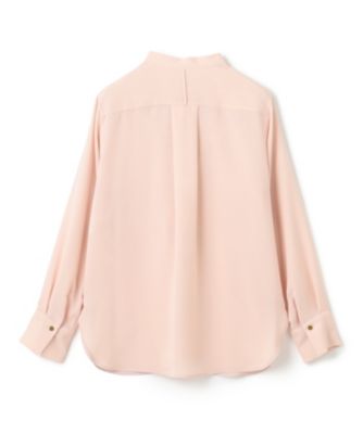 BEIGE，(ベイジ)の【洗える】STOW / バンドカラーフリルブラウス