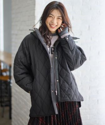 any FAM コート アウター 「洗濯機可/撥水」ダイヤキルト