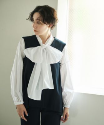 新品未使用 #Newans 亀恭子さんコラボ サイドギャザージレ v_D01T9Z_02.jpg?$500$