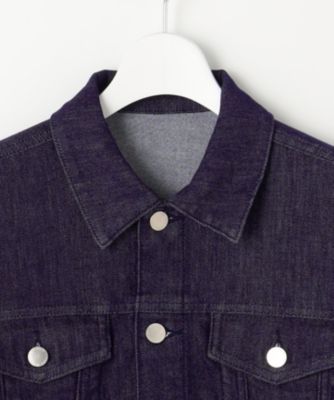 自由区(ジユウク)の【洗える】ウスカルデニム襟付き ジャケット通販