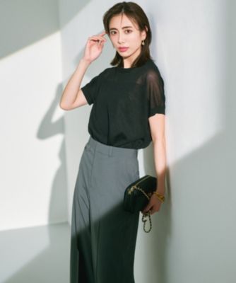 23区(ニジュウサンク)の【洗える】シャイニーシアー ドルマン ニット