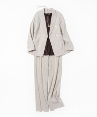 23区(ニジュウサンク)の【洗える】リネンレーヨンストレッチ ダブル