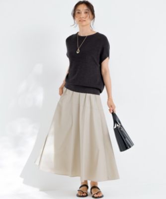 未使用品✨２３区　23SS　コットンアセテート　ウォッシャブル　サマーニット 23区(ニジュウサンク)の【洗える】コットンアセテート オーバー