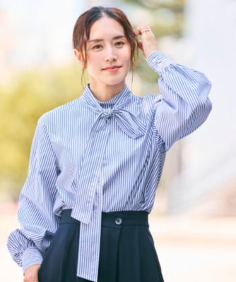 Newans(ハッシュニュアンス)の【洗濯機可】ステッチデザインリボンタイ