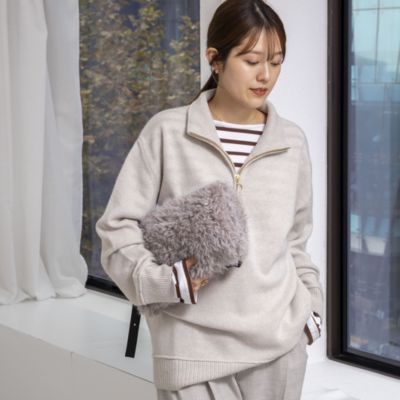 Rie Miller(リエミラー)の《手洗い可能》ハーフZIPプルオーバー通販