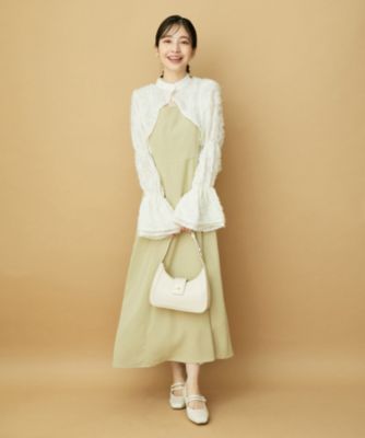 VIS(ビス)の【VIS DRESS】シャーリングボレロセットワンピース通販