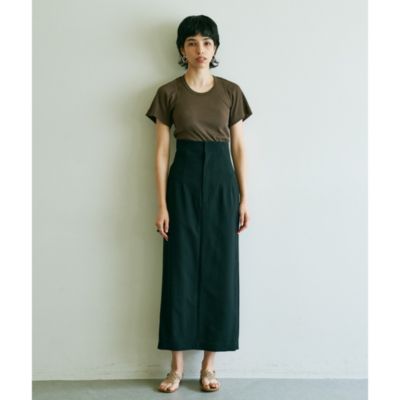 OVERNEATH 半袖Tシャツ ライムグリーン ＆プリントTシャツ＜ライムグリーン＞(XS ライムグリーン