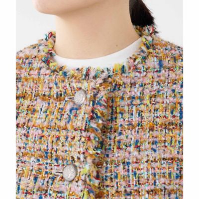 Whim Gazette(ウィム ガゼット)のMIXツイードジャケット通販