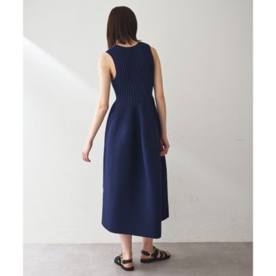 【極美品】ウィムガゼット　リブニットワンピース Whim Gazette(ウィム ガゼット)のリブコンビニットワンピース