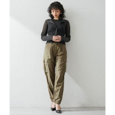 【極美品】ウィムガゼット　ラメリブカーディガン ブラック　F 極美品】ウィムガゼット ラメリブカーディガン ブラック F