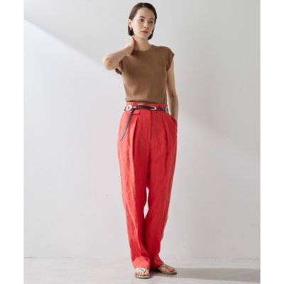 【完売品】ウィムガゼット　シルクリネンリブショートスリーブニット ウィムガゼット 【シルクリネン】リブショートスリーブ ニット