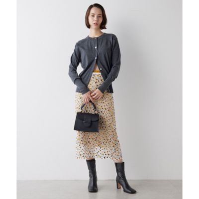 Whim Gazette ウールハイゲージカーディガン美品 ウィムガゼット Whim Gazette ウールハイゲージカーディガン