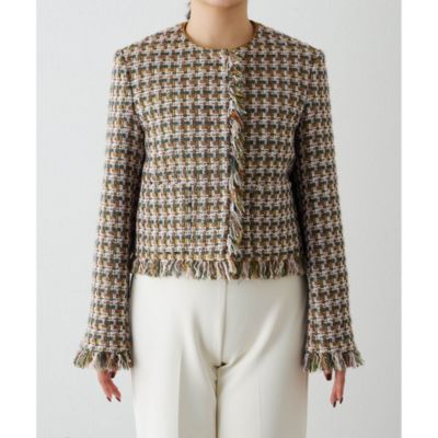 Whim Gazette(ウィム ガゼット)の【LINTON】ツィードジャケット