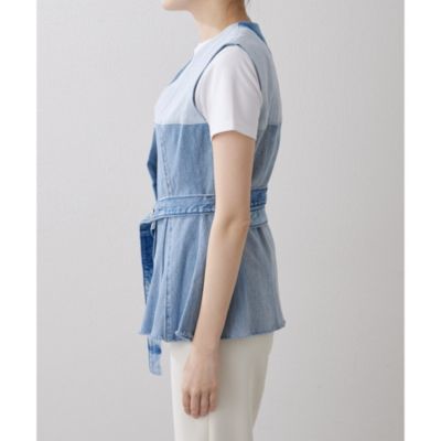 Whim Gazette(ウィム ガゼット)の【Jeanie Blue】FLARE VEST通販