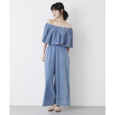 Whim Gazette(ウィム ガゼット)のエンブロイダリージャンプスーツ通販