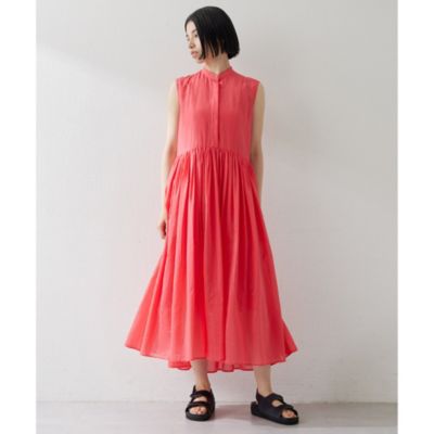 Whim Gazette(ウィム ガゼット)のシルクローンギャザーワンピース通販