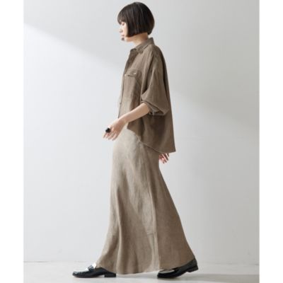 Whim Gazette ツイル顔料染めスカート Whim Gazette(ウィム ガゼット)のツイル顔料染めスカート通販