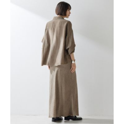 whim gazette ツイル顔料染めスクエアシャツ Whim Gazette(ウィム ガゼット)のツイル顔料染めスクエアシャツ