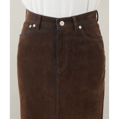 m*a様 2025AW今季★美品 ウィムガゼット デニムフロッキースリットスカー Whim Gazette(ウィム ガゼット)のデニムフロッキースリットスカート