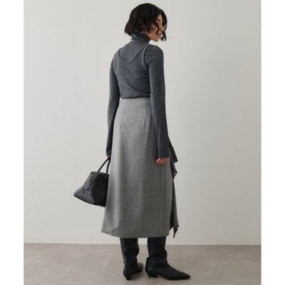 Whim Gazette(ウィム ガゼット)のチェックフリンジスカート通販