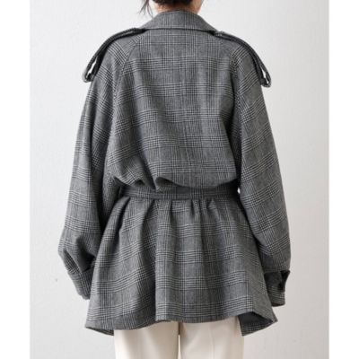 Whim Gazette(ウィム ガゼット)のウールミドルトレンチコート通販