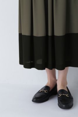 human woman(ヒューマン ウーマン)の◇バイカラープリーツスカート