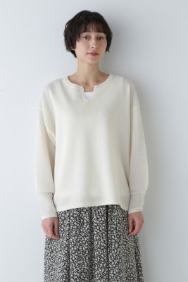 ヒューマンウーマン ニット ハイゲージウールケープニット | human