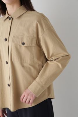 human woman(ヒューマン ウーマン)の◇近江晒シャツブルゾン通販