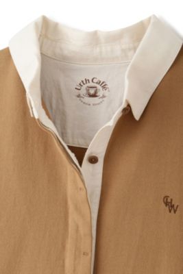 human woman(ヒューマン ウーマン)の◇コーヒー染め・30/2度詰天竺