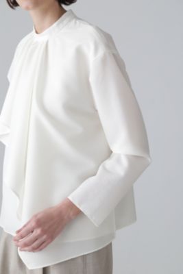 美品✨ アドーア　ハイツイストレイヤードブラウス　ブラック　38 23AW アドーア ADORE ハイツイストレイヤードブラウス （ピンク