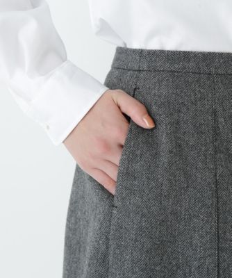 human woman(ヒューマン ウーマン)のヘリンボーンツィードタックス