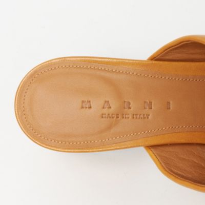 新品未使用】marni レザーサンダル 千鳥ノブ着用 マルニ - メルカリ