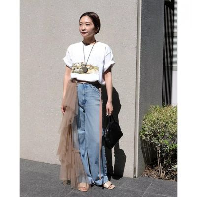 MARGE(マージ)のPleated tulle wrap skirt通販 | mirabella