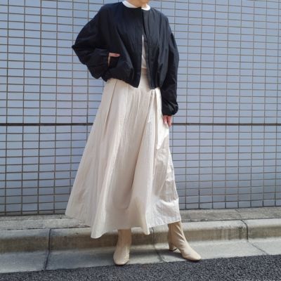 E by eclat(イーバイエクラ)のメモリータフタノーカラーブルゾン