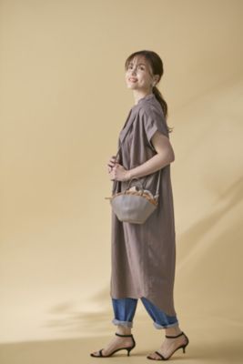 MICA & DEAL 【LEE別注】【洗える】タックショルダーワンピース