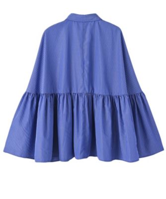 スタイルデリ STYLE DELI 【BLK001】ポンチョ風シャツブラウス （オフホワイト） STYLE DELI(スタイルデリ)の【BLK001】ポンチョ風シャツブラウス